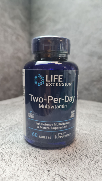Life Extension Two-Per-Day 60 tabs, Витаминно-минеральный комплекс для ...