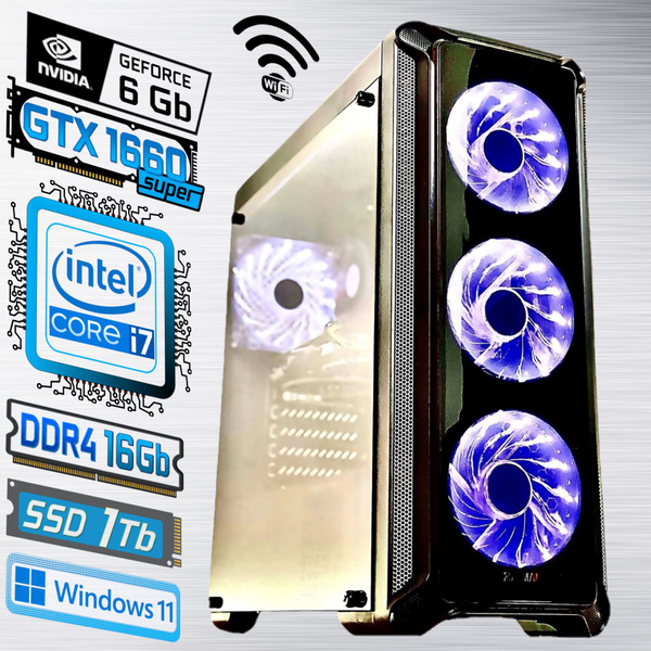 Intel Системный блок Intel Core i7+GTX1660 SUPER+DDR4 16Gb+SSD 1000Gb ...