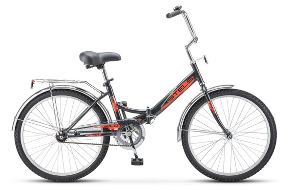 Велосипед детский 24" STELS Pilot-710 С рама 14", черный, на рост 130 ...
