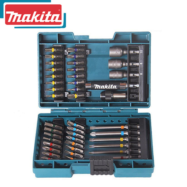 Makita B-55697 Цветная кодировка бит-отверток набор из 43 Различные ...