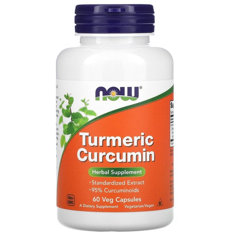 Turmeric Curcumin, Куркума и куркумин, 60 растительных капсул