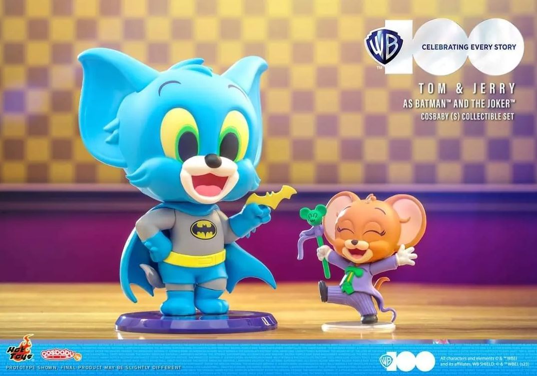 Фигурка Hot Toys WB100 Tom & Jerry as Batman and The Joker Cosbaby - купить  с доставкой по выгодным ценам в интернет-магазине OZON (1414310938)