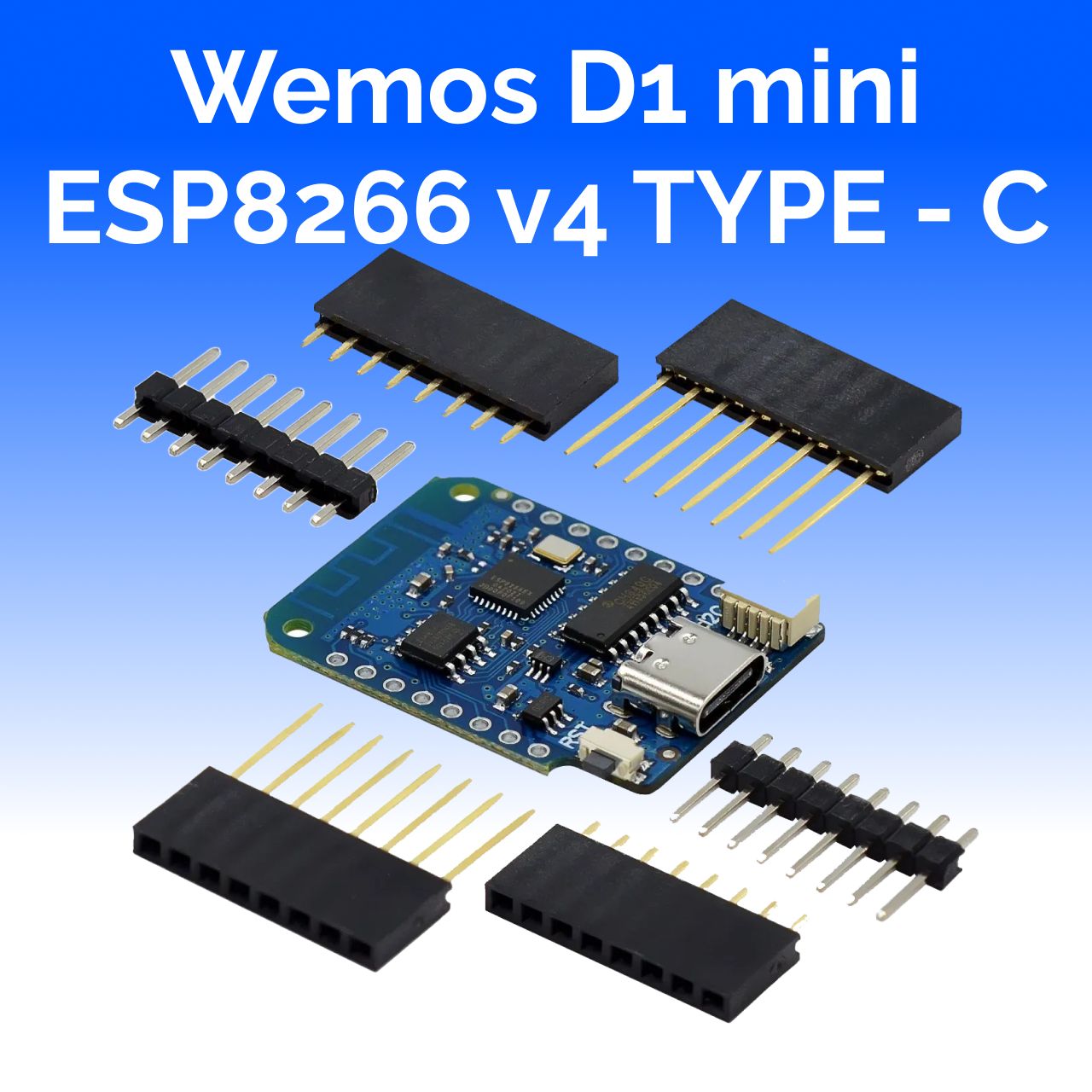 Контроллер Wemos D1 mini ESP8266 v4 TYPE - C