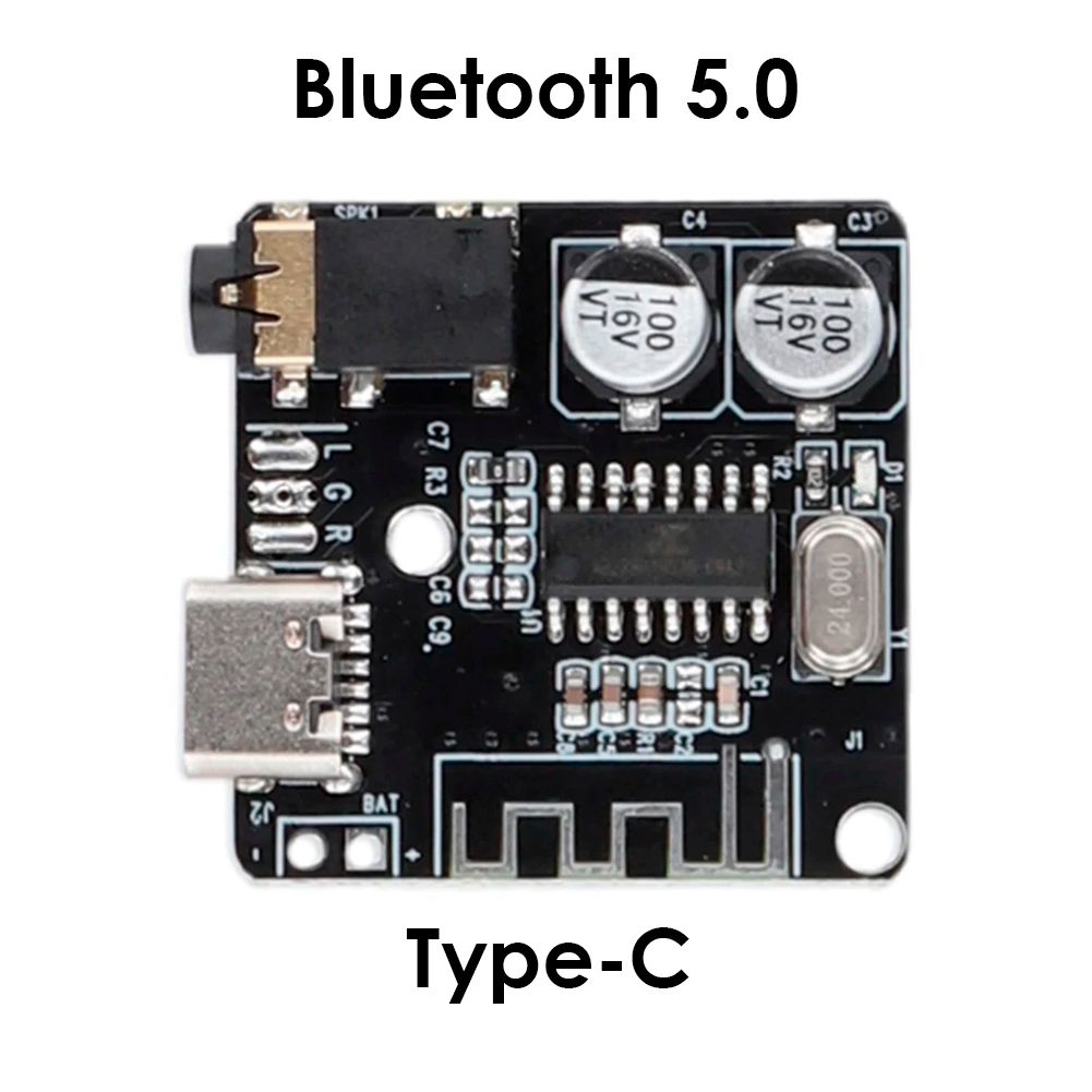 ПлатааудиоприёмникBluetooth5.0MP3декодерType-C