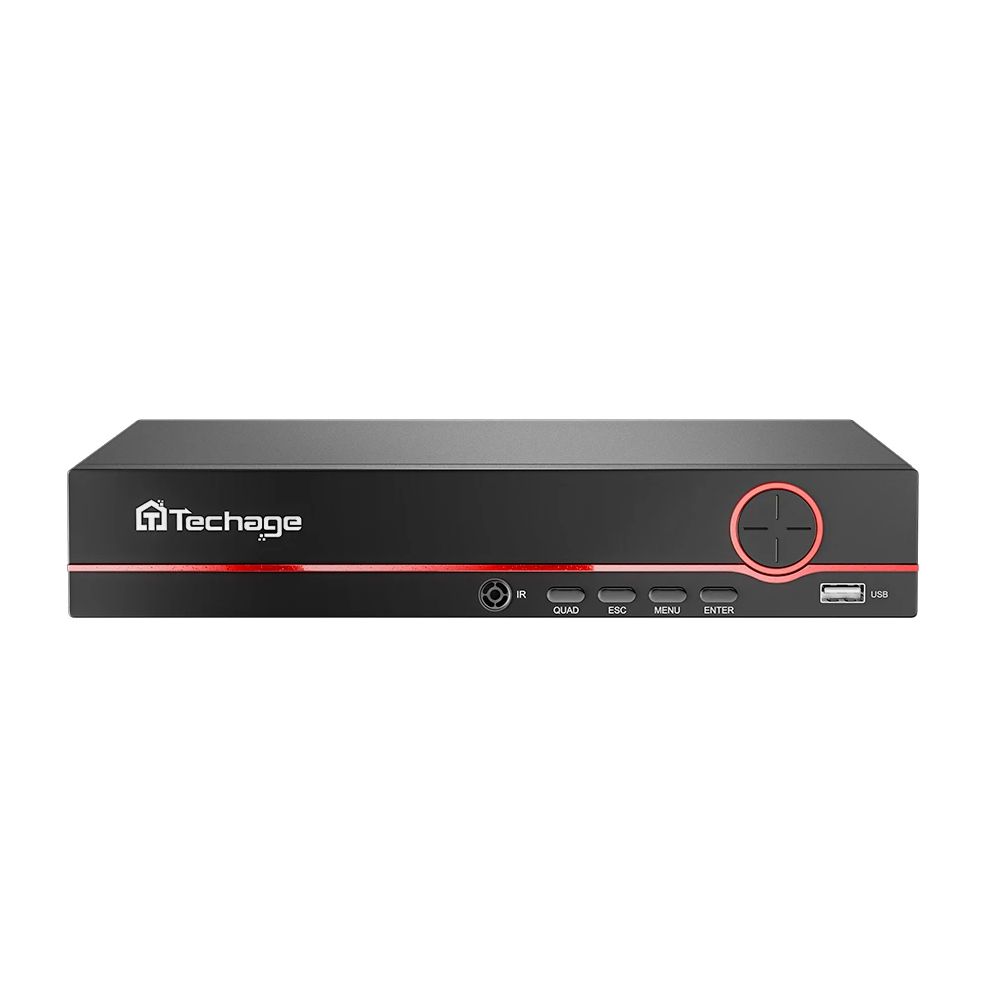 IP видеорегистратор Techage H.265 8x каналов 4K 8Мп 1080P PoE