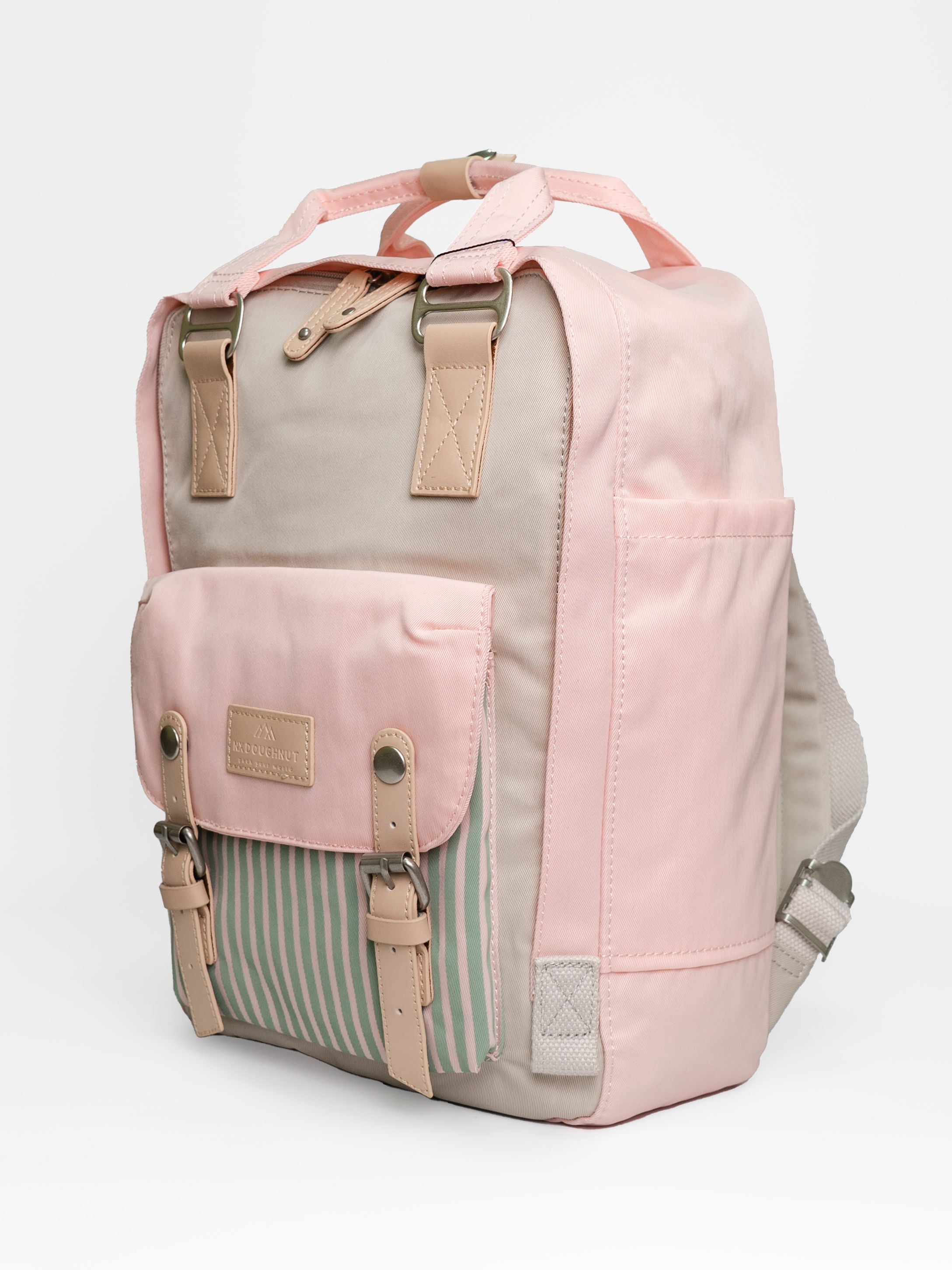 Doughnut Macaroon Pink Multi Pocket Vintage Backpack 16L OZON 1169862928