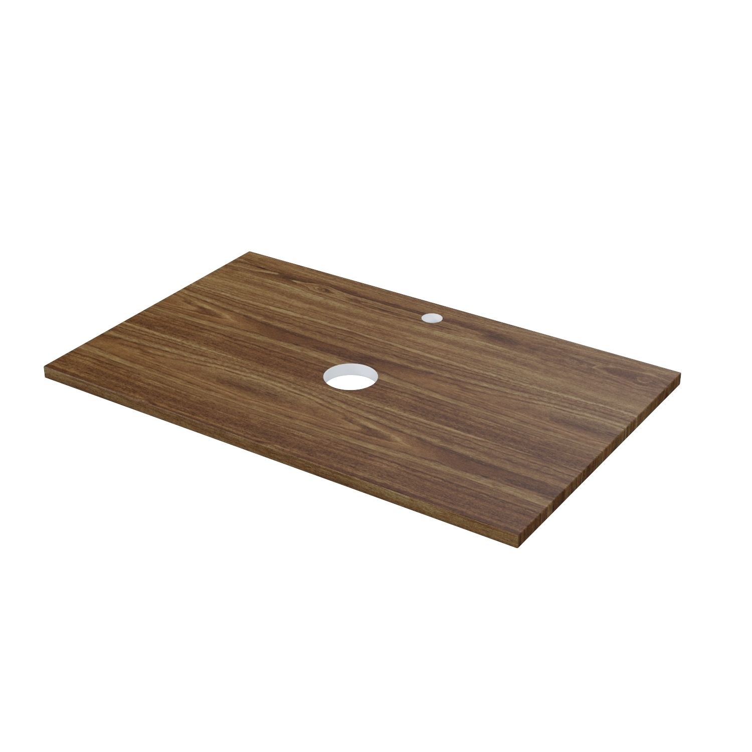 Фото товара на маркетплейсе ozon Столешница на тумбу в ванную, МДФ, 80 см, макадамия орех, Optima Home, IDDIS, OPH80BMi89