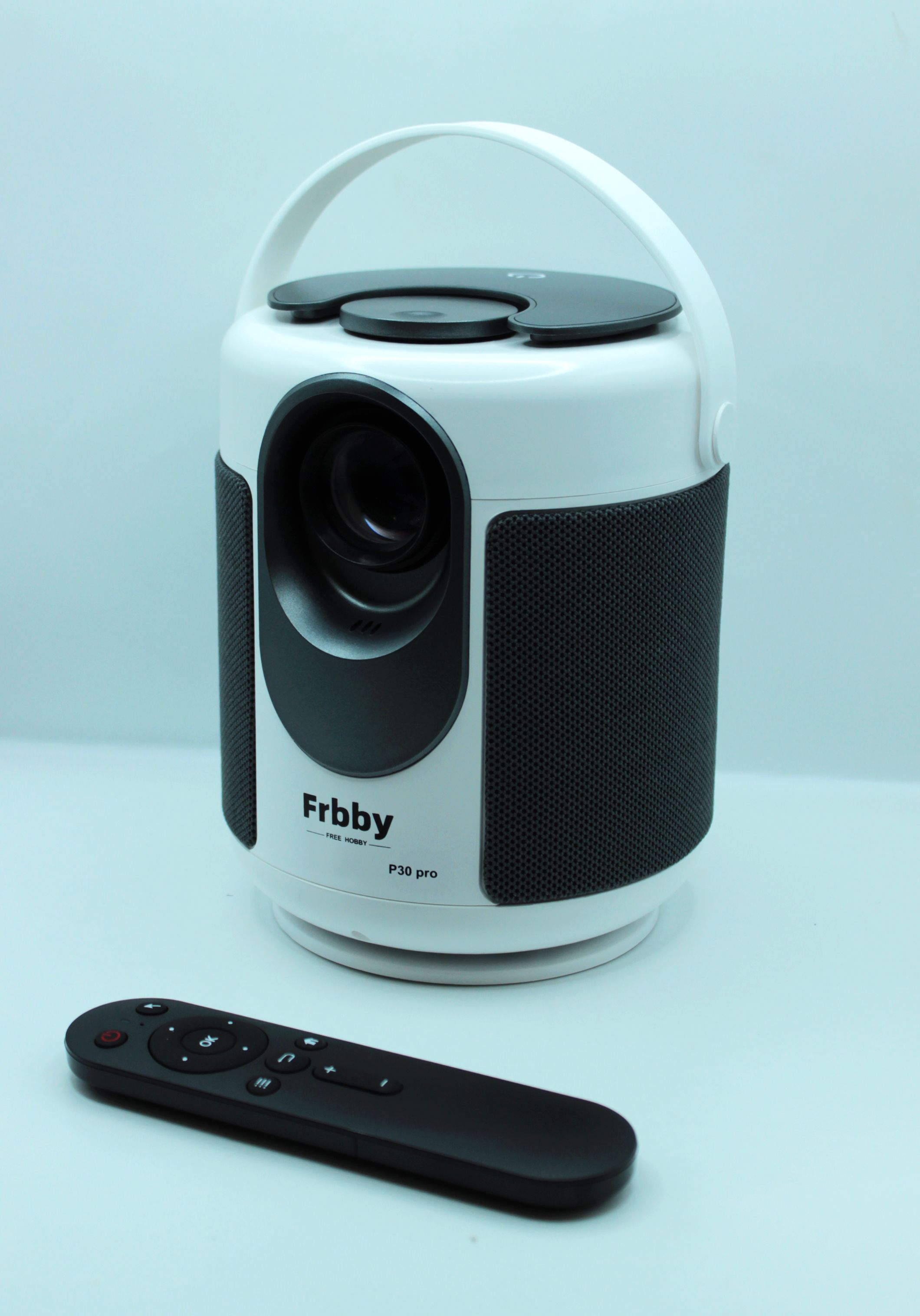 FRBBY Проектор FrbbyProjector , 1920×1080 Full HD, 1LCD, светло-бежевый