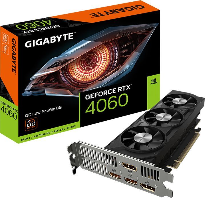 Gigabyte Видеокарта GeForce RTX 4060 GV-N4060OC-8GL 8 ГБ (GV-N4060OC-8GL)