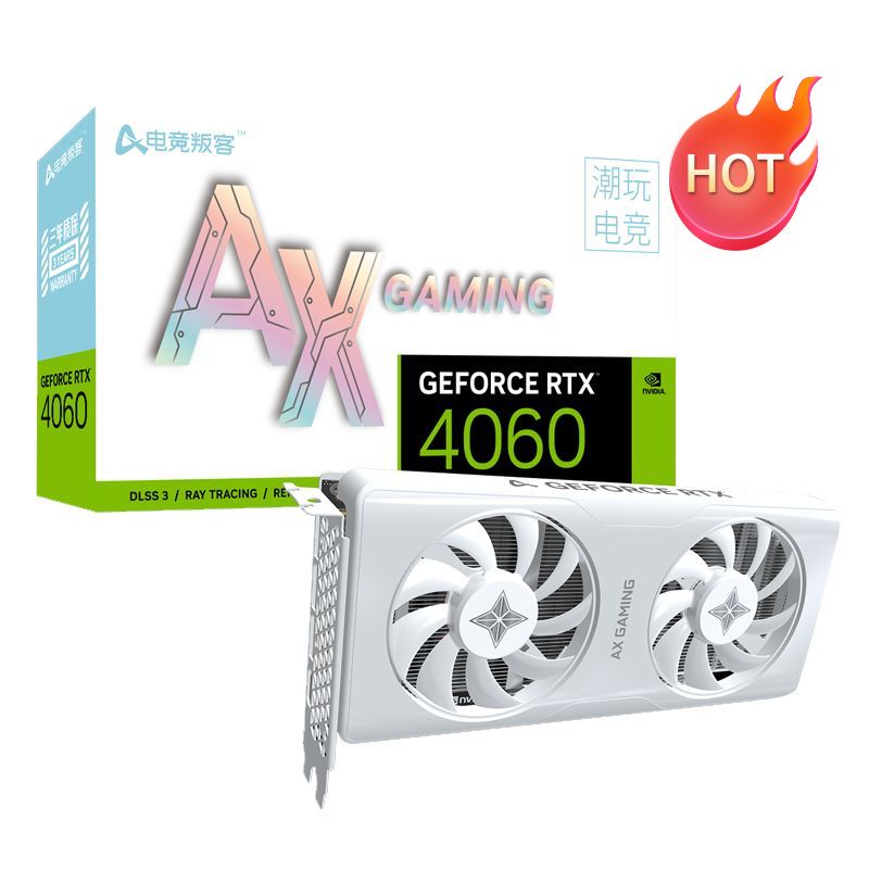 AXGamingВидеокартаGeForceRTX4060X2W8GBGDDR6абсолютноновый8ГБ(dshw-djpk-rtx4060x2w8g-xk)