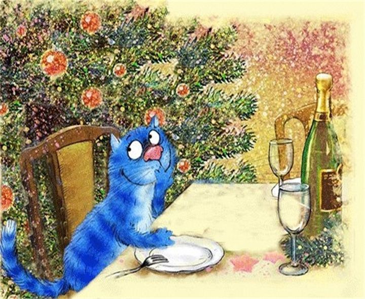 Синие коты картинки