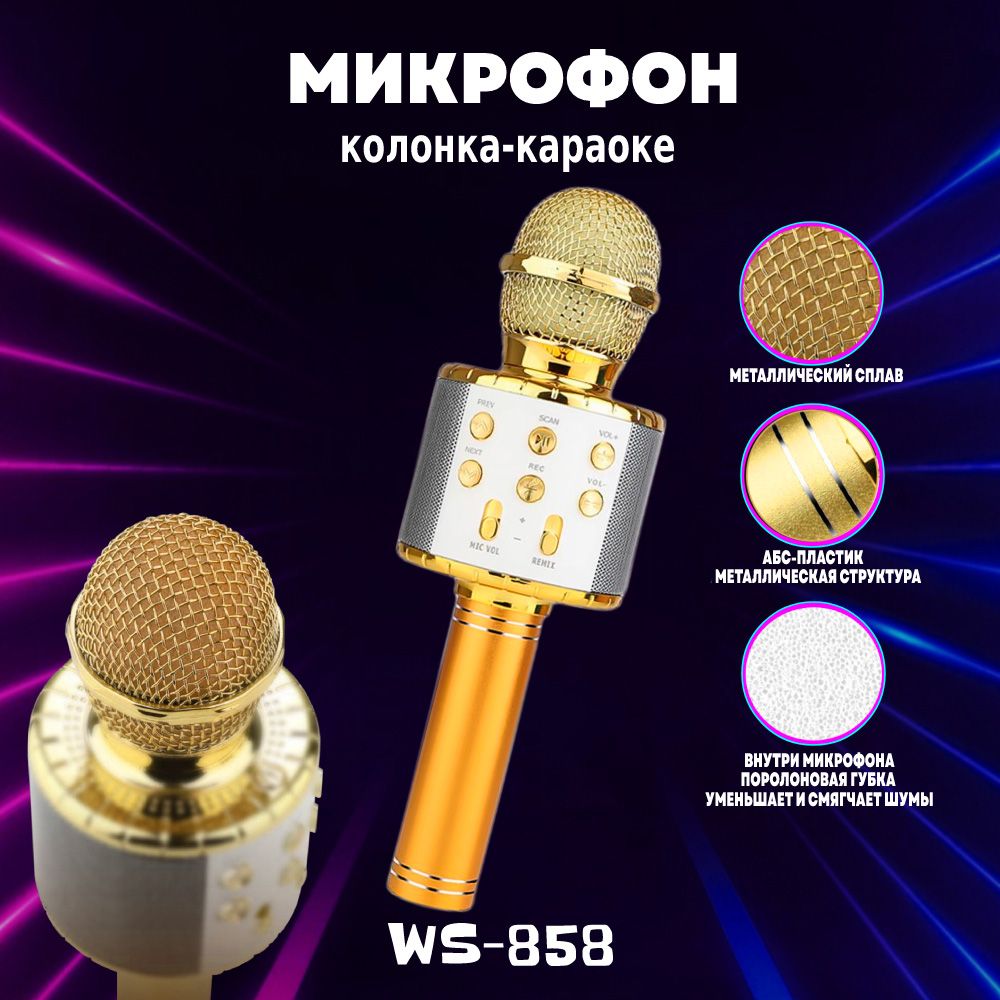 Микрофон Mir Mobi-VMESTE po svyatinyam микрофон-караоке-колонка. - купить  по выгодной цене в интернет-магазине OZON (633522727)