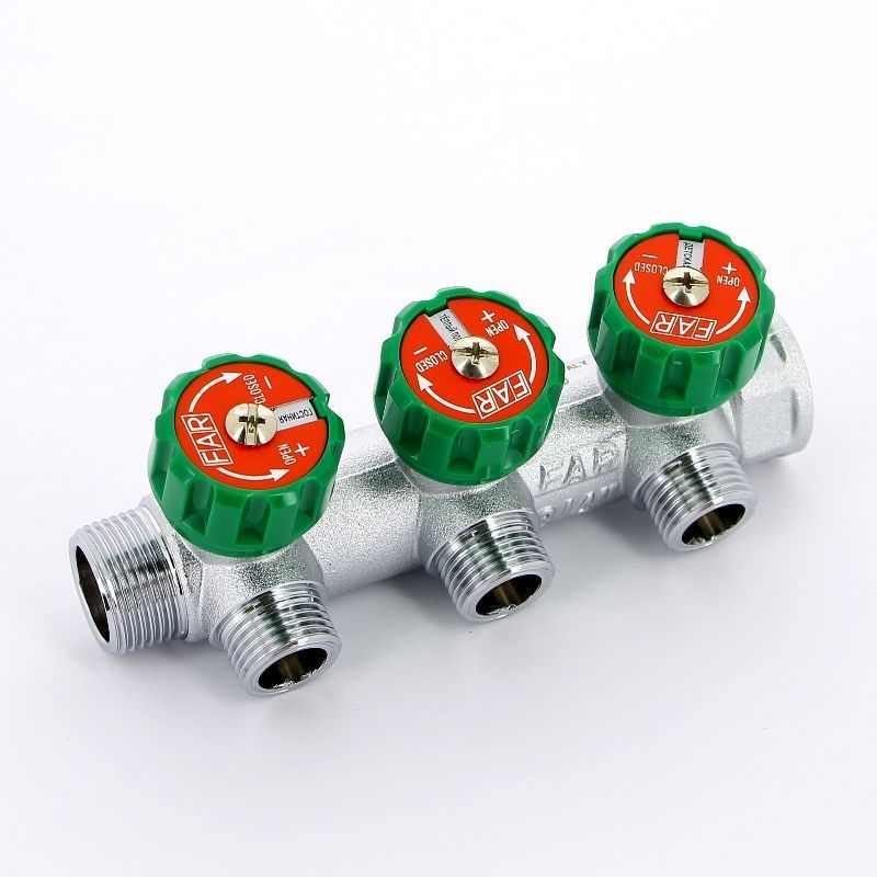 Коллектор отопления far. Коллектор far 1 3/4. FK 3822 134tp. FK 3822 3412тр. Коллектор far 3/4х1/2 (2-вых) плоское