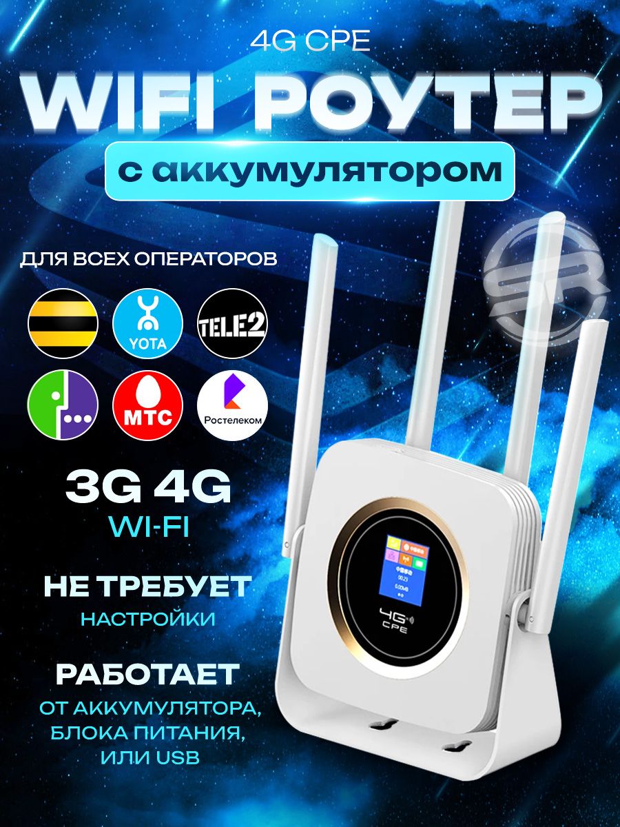 4G Wi-Fi-роутер, точка доступа RINGRO CPE903B Белый