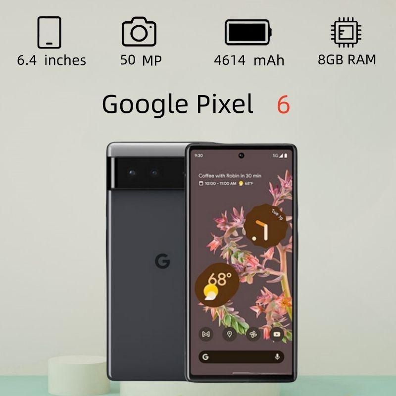 GoogleСмартфонPixel68GBUSA8/256ГБ,черный