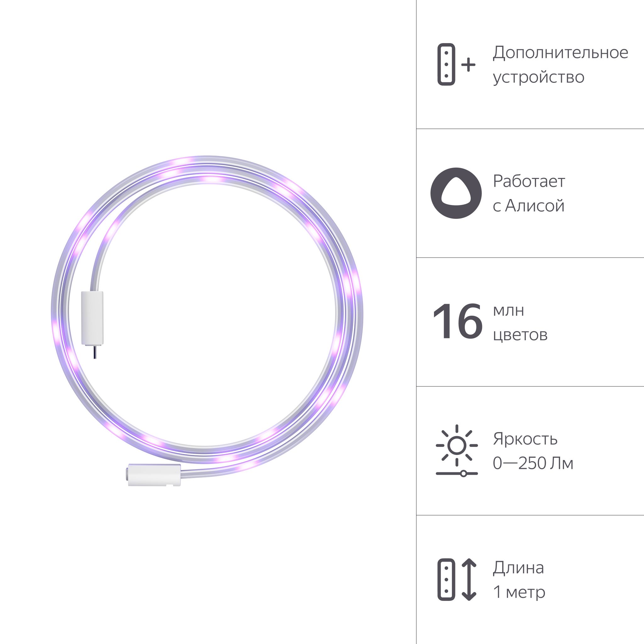 УдлинительдляумнойсветодиоднойлентыЯндекса,1м