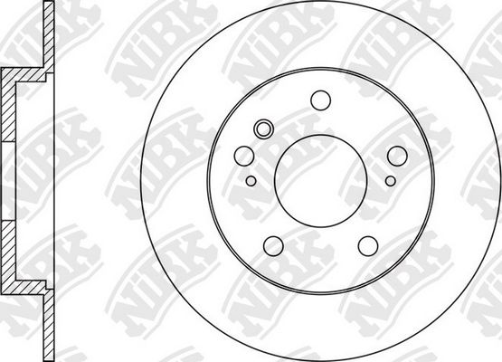 NiBK Диск тормозной, арт. RN1575
