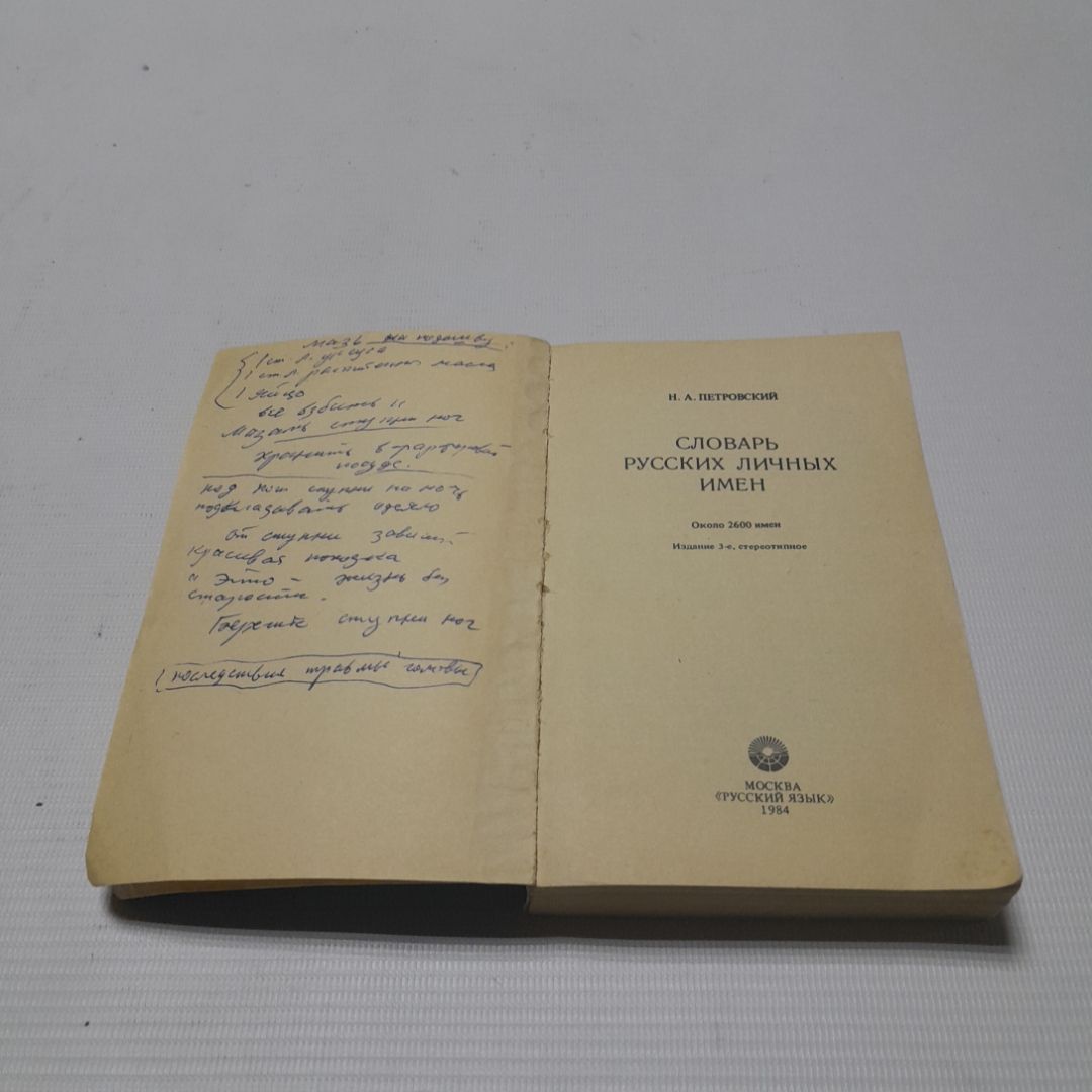 Словарь русских личных имён. Н.А. Петровский. Изд. Русский язык, 1984г