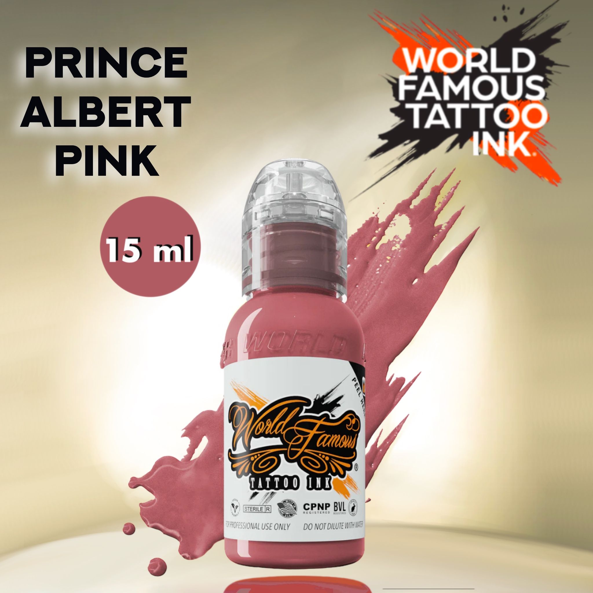 World Famous Prince Albert Pink Краска для татуировки 15мл