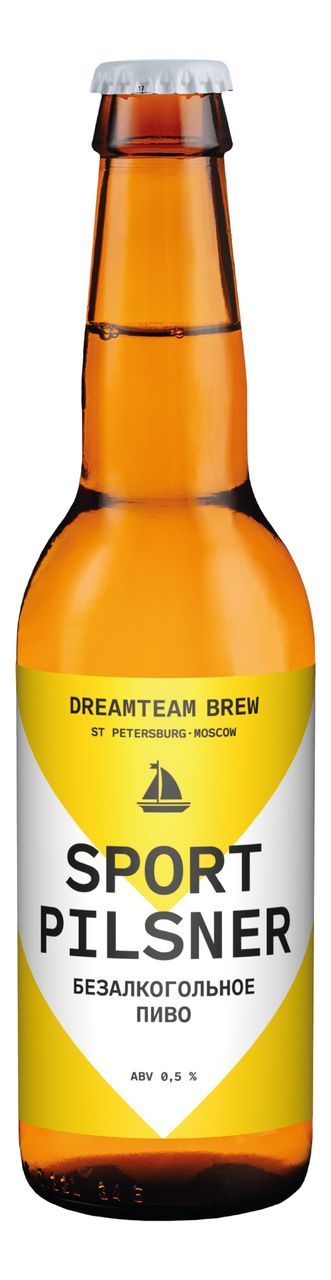 Пиво Dreamteam Brew Port Pilsner безалкогольное, 0.33л - 5 шт.