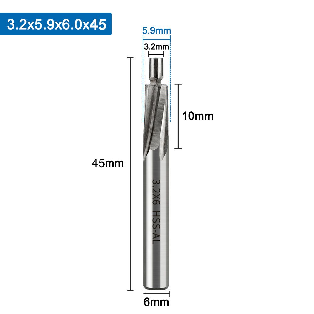 ЦековкаHSS,М3,3,2x5,9x6x45,1шт.