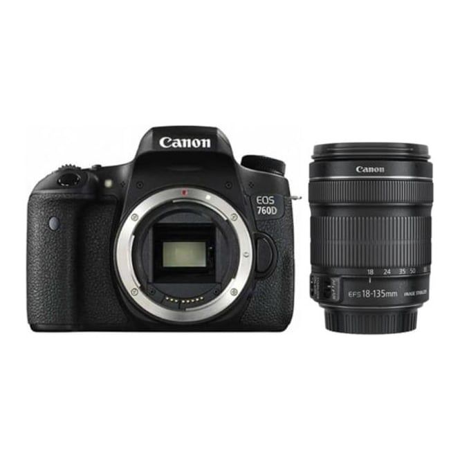 Canon Компактный фотоаппарат Canon 760D kit 18-135mm STM, черный