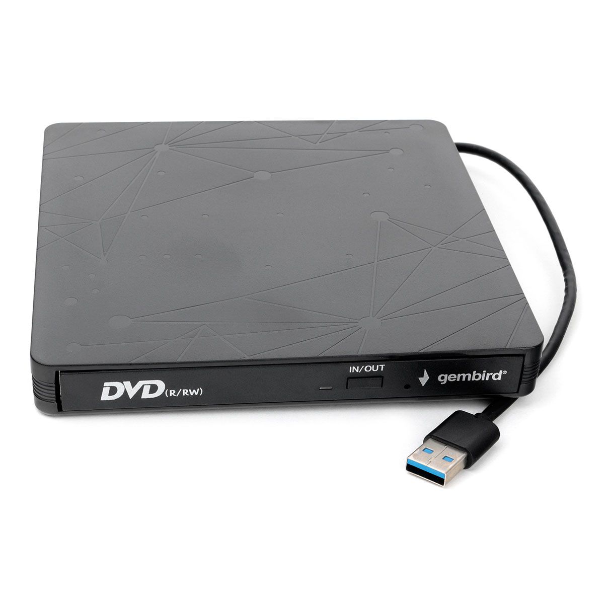 Внешний оптический привод Gembird DVD-USB-03, черный