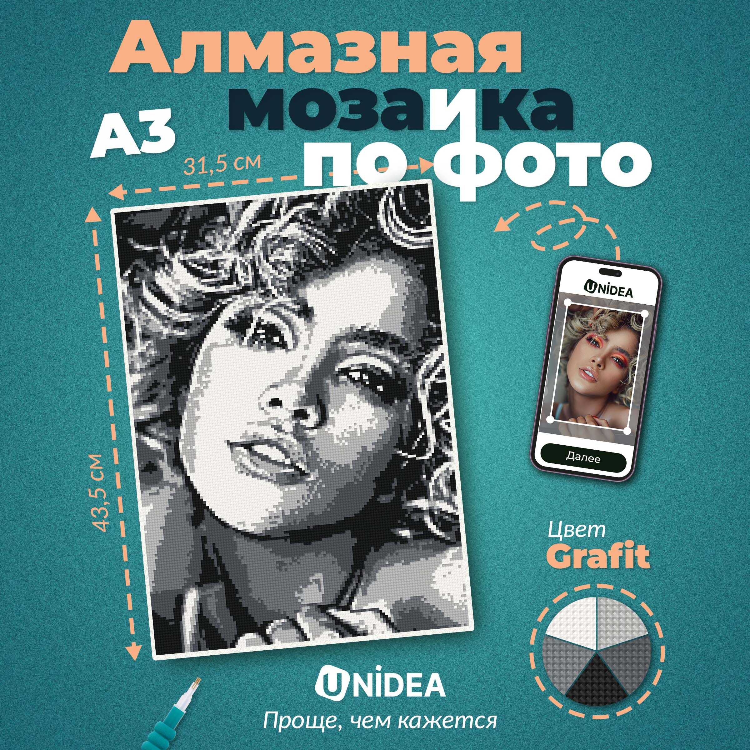 UNIDEAАлмазнаямозаикапофотографииА3GRAFIT