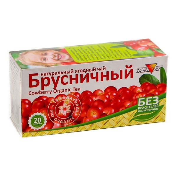 Натуральный чай с брусникой