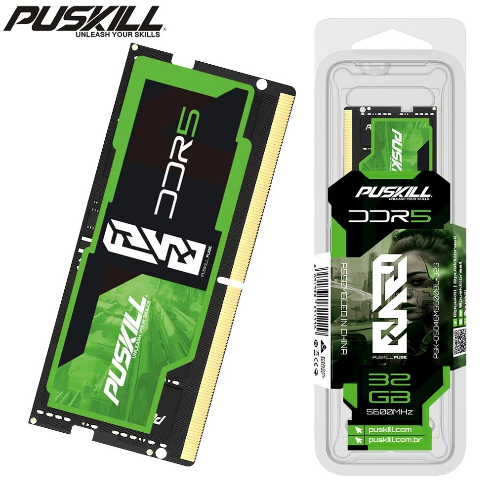 PUSKILLОперативнаяпамять32GB-DDR5-48001x32ГБ(PSK-D5D40M4800B-32G)