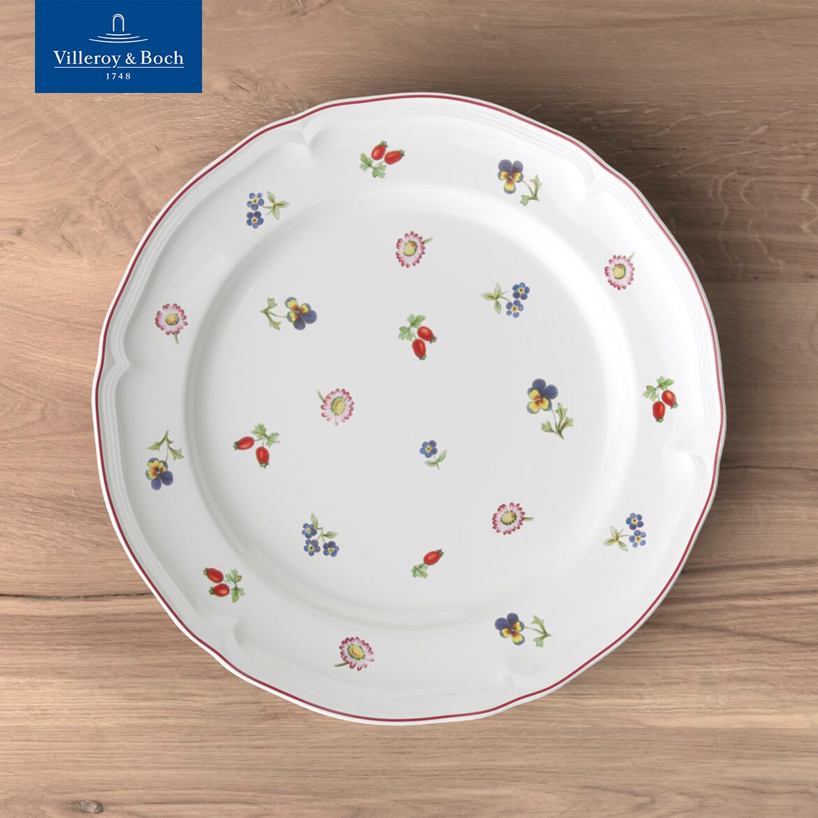 Тарелка плоская обеденная 26 см, Petite Fleur, Villeroy & Boch, Премиум-Фарфор