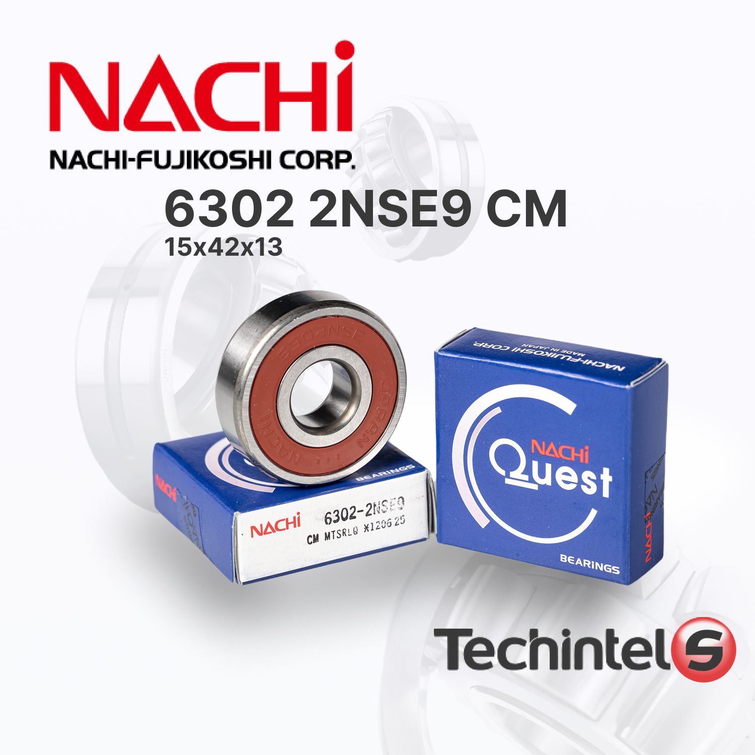 Подшипник NACHI 6302 2NSE (2RS) 15х42х13