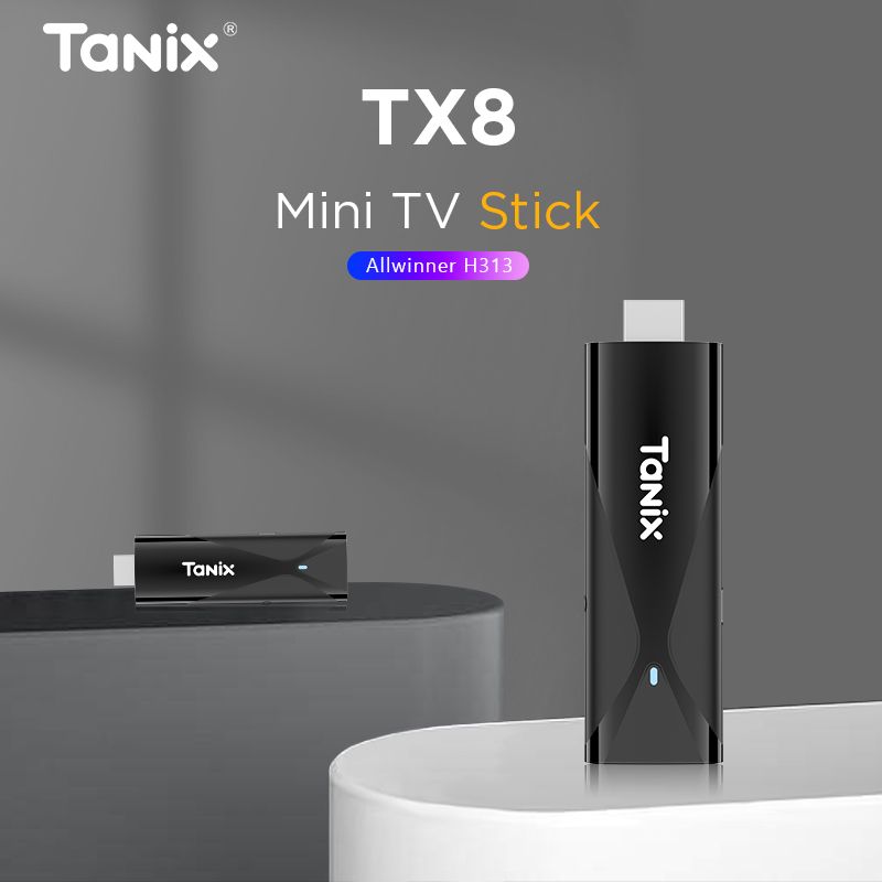 TanixTX8TVDongleAndroid10AllwinnerH313SmartTVManix2ГБ16ГБ2.4G/5GДвойнойWifi4KHDмедиаплеер