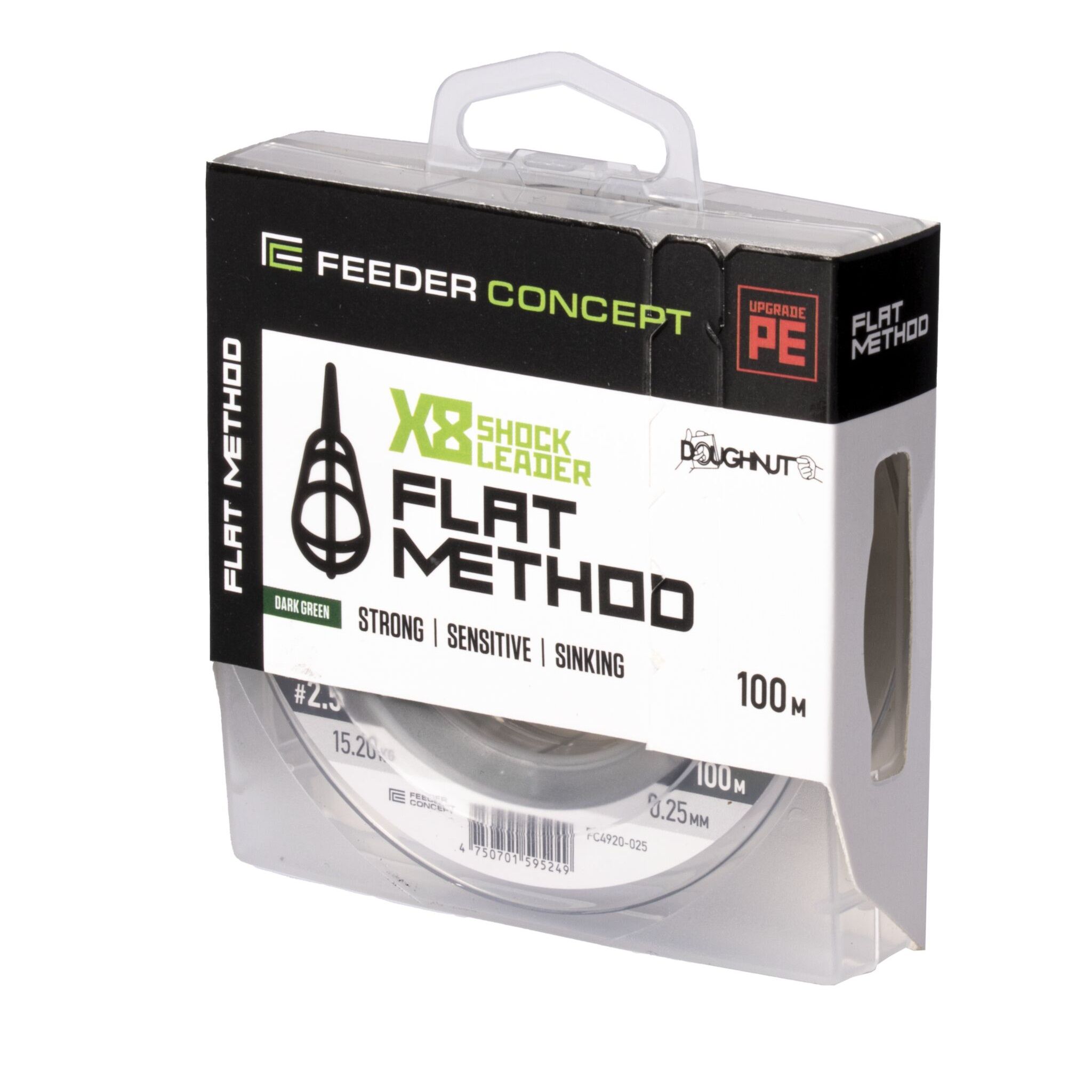 Шок-лидерFEEDERCONCEPTFLATMETHODX8SHOCKLEADER/100м/0,25мм/15,20кг