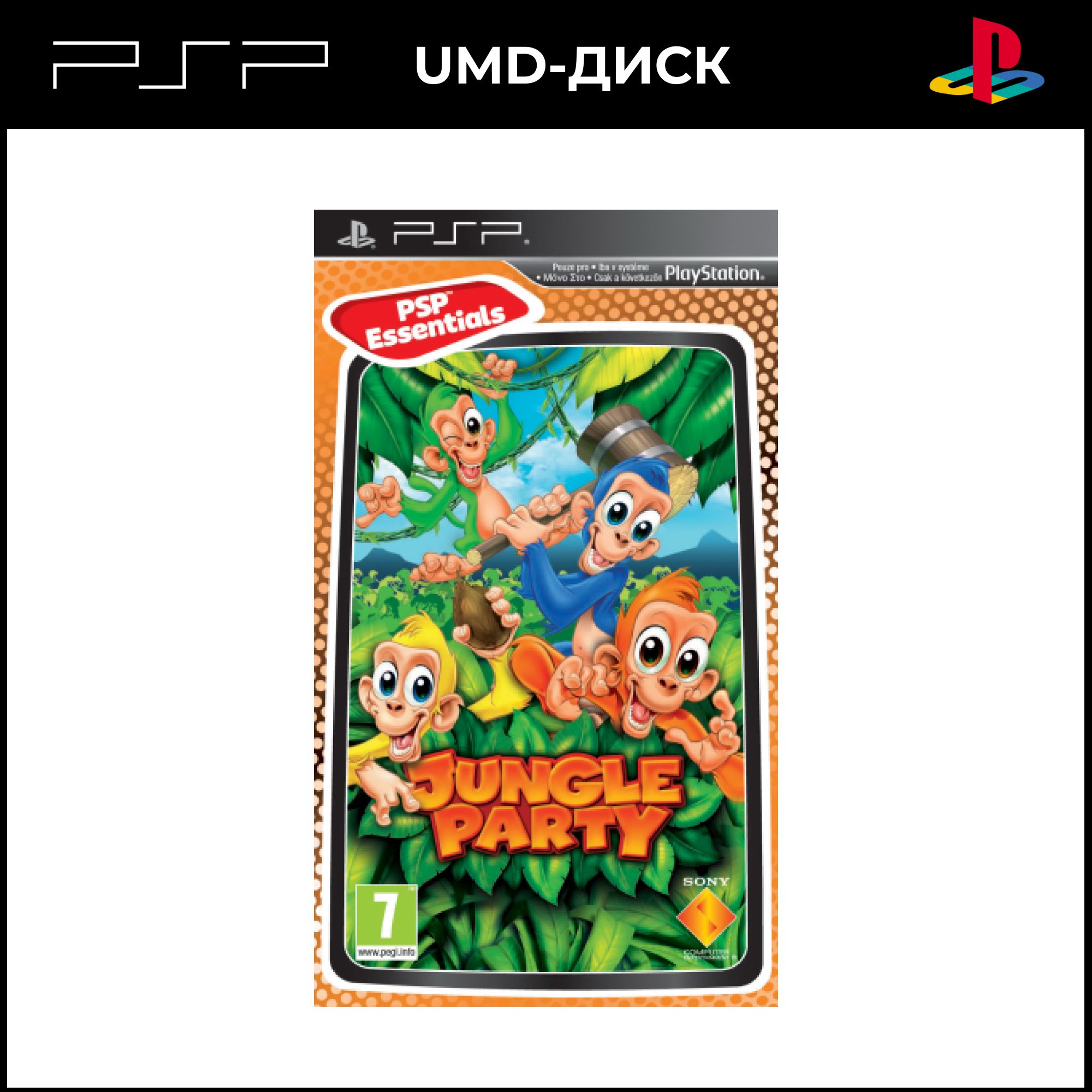 Игра Jungle Party (Праздник в Джунглях) (PSP, Новая) (PlayStation Portable (PSP), Русская версия)