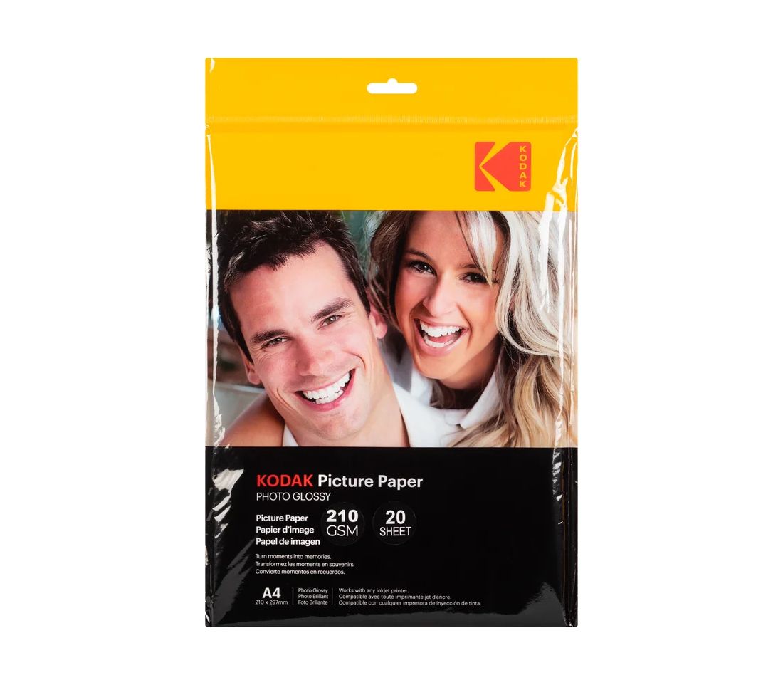 Фотобумага Kodak Paper A4 Glossy, глянцевая, 210 г/м2, 20 листов