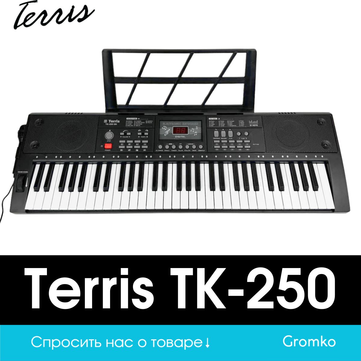 СинтезатордетскийTerrisTK-250BK