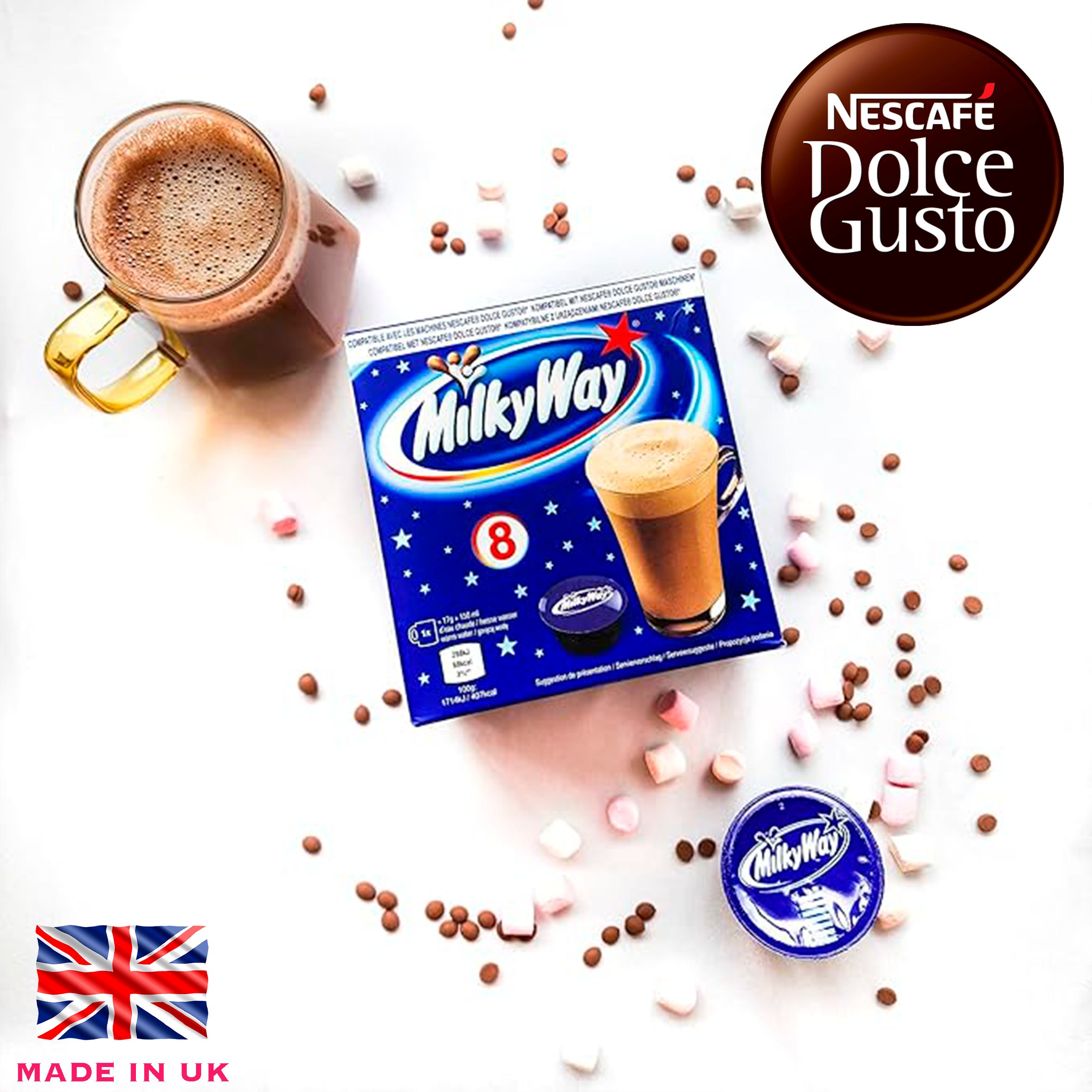 Горячий шоколад в капсулах Dolce Gusto Milky Way Chocolate, 8 шт 120 г