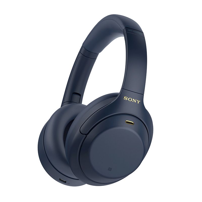 SonyНаушникисмикрофономSonyWH-1000XM4,Bluetooth,3.5мм,USBType-C,темно-синий