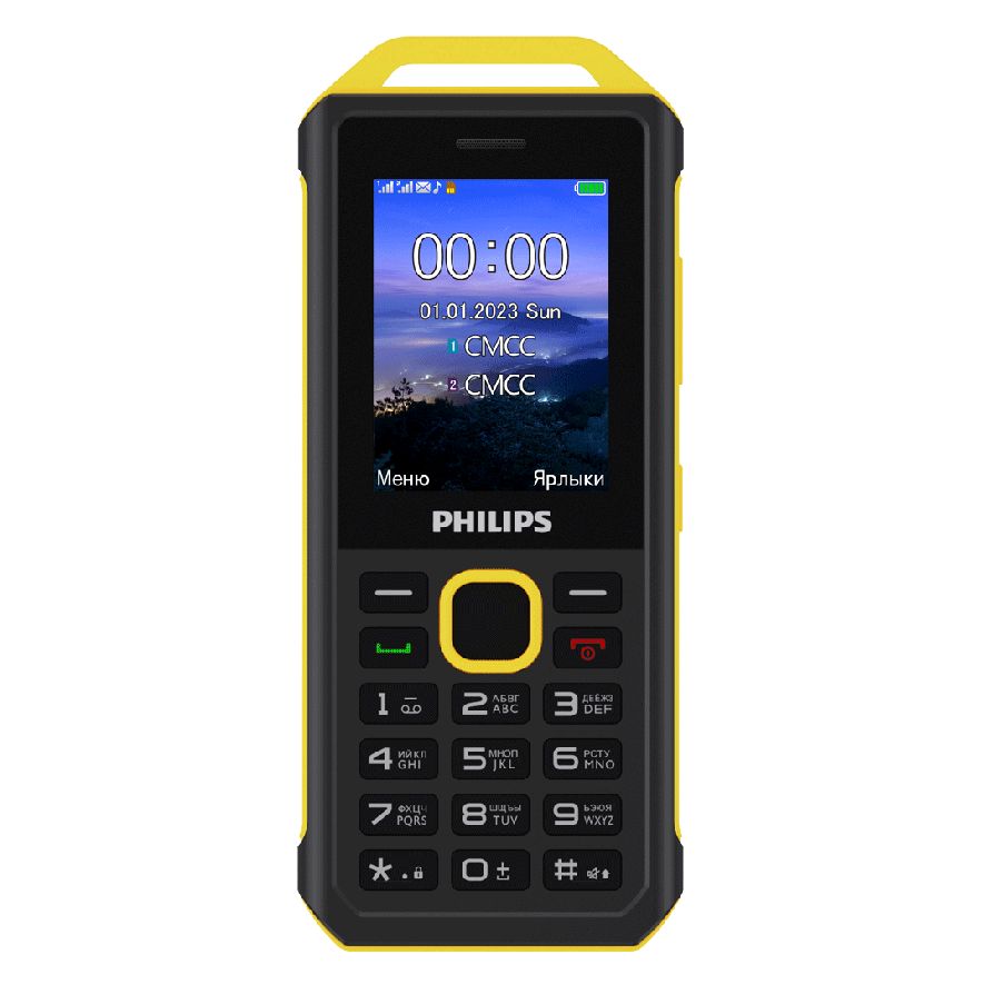 PhilipsМобильныйтелефонE2317DualSim,черный,желтый