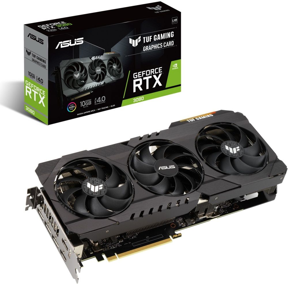 ASUSВидеокартаGeForceRTX3080RTX308010ГБ([TUF-RTX3080-O10G-V2-GAMING]),LHR