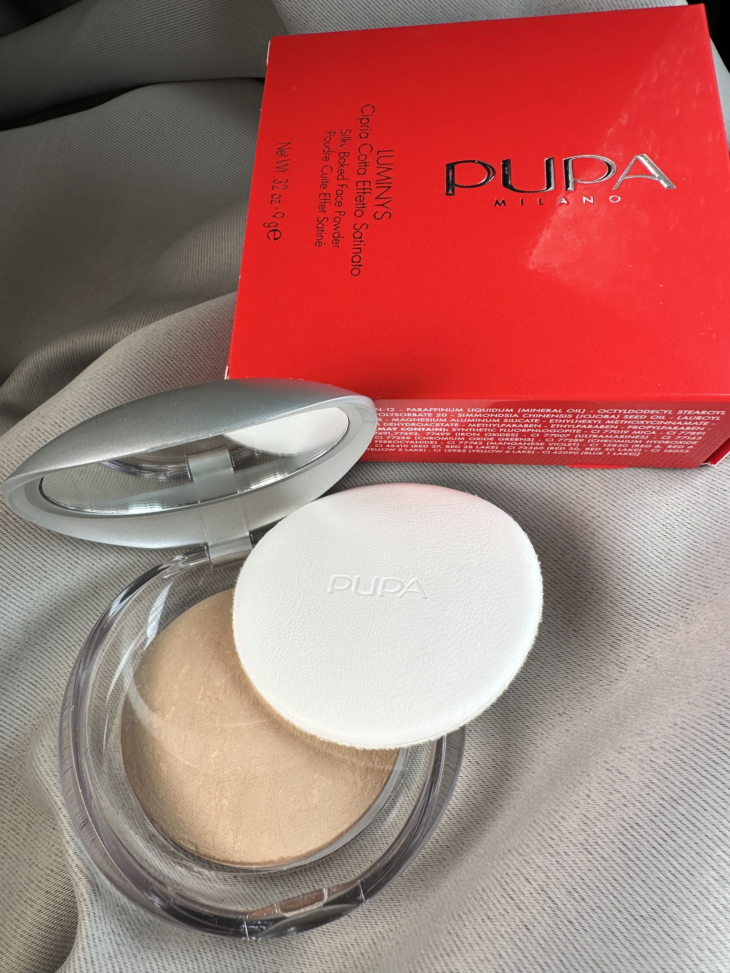 PUPA Пудра компактная запеченная Luminys Baked Face Powder, тон 05 amberlight