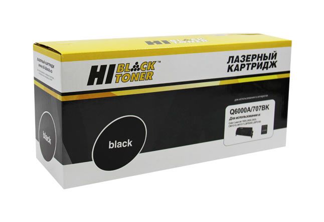 Картридж Hi-Black Q6000A для HP CLJ 1600/2600/2605, черный, с чипом