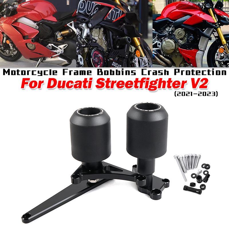 For Ducati Streetfighter V2 2021-2023 защита рамы мотоцикла от падения и защита двигателя