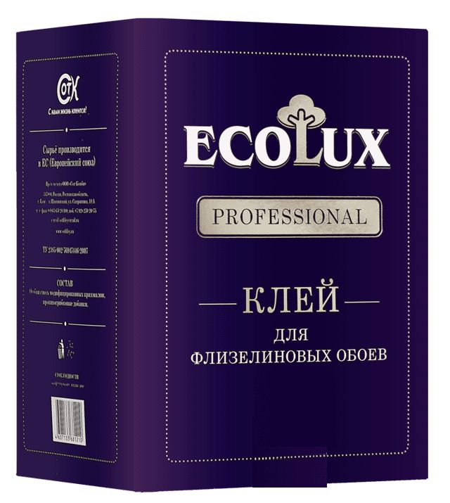 Клей ECOLUX PROFESSIONAL для флизелиновых обоев 250г