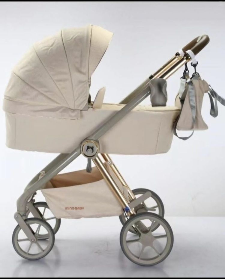 Коляска универсальная 2 в 1 Ining baby KR352, хаки