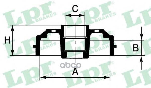 Барабан Тормозной Citroen C2/C3/Peugeot 1007/206 С Подшипиком Lpr/AP арт. 7D0637C