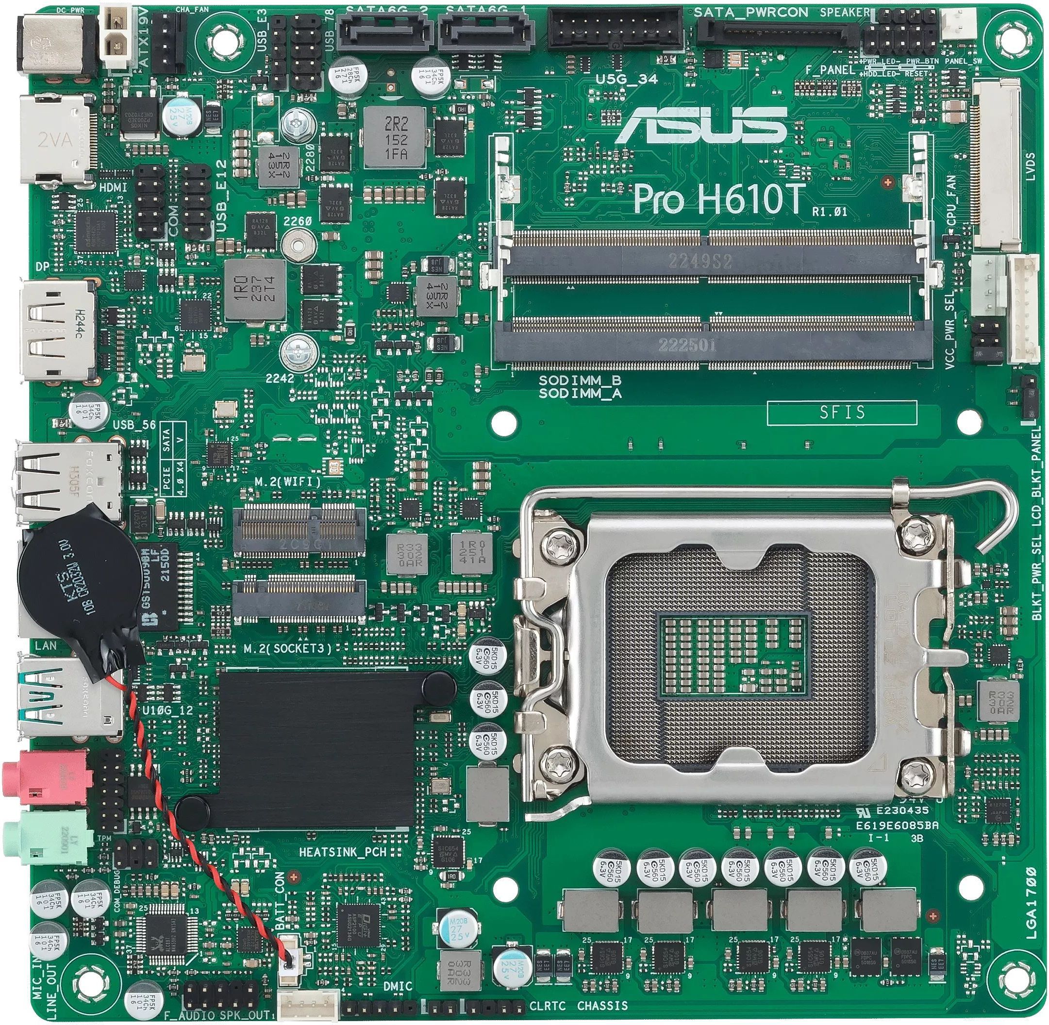 ASUS Материнская плата PRO H610T-CSM DDR5