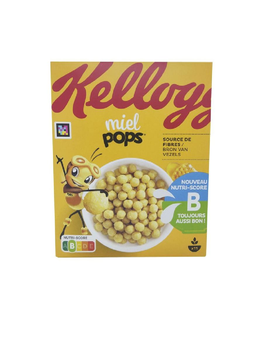 Готовый завтрак Kellogg's Miel Pops медовые шарики 330г, Франция