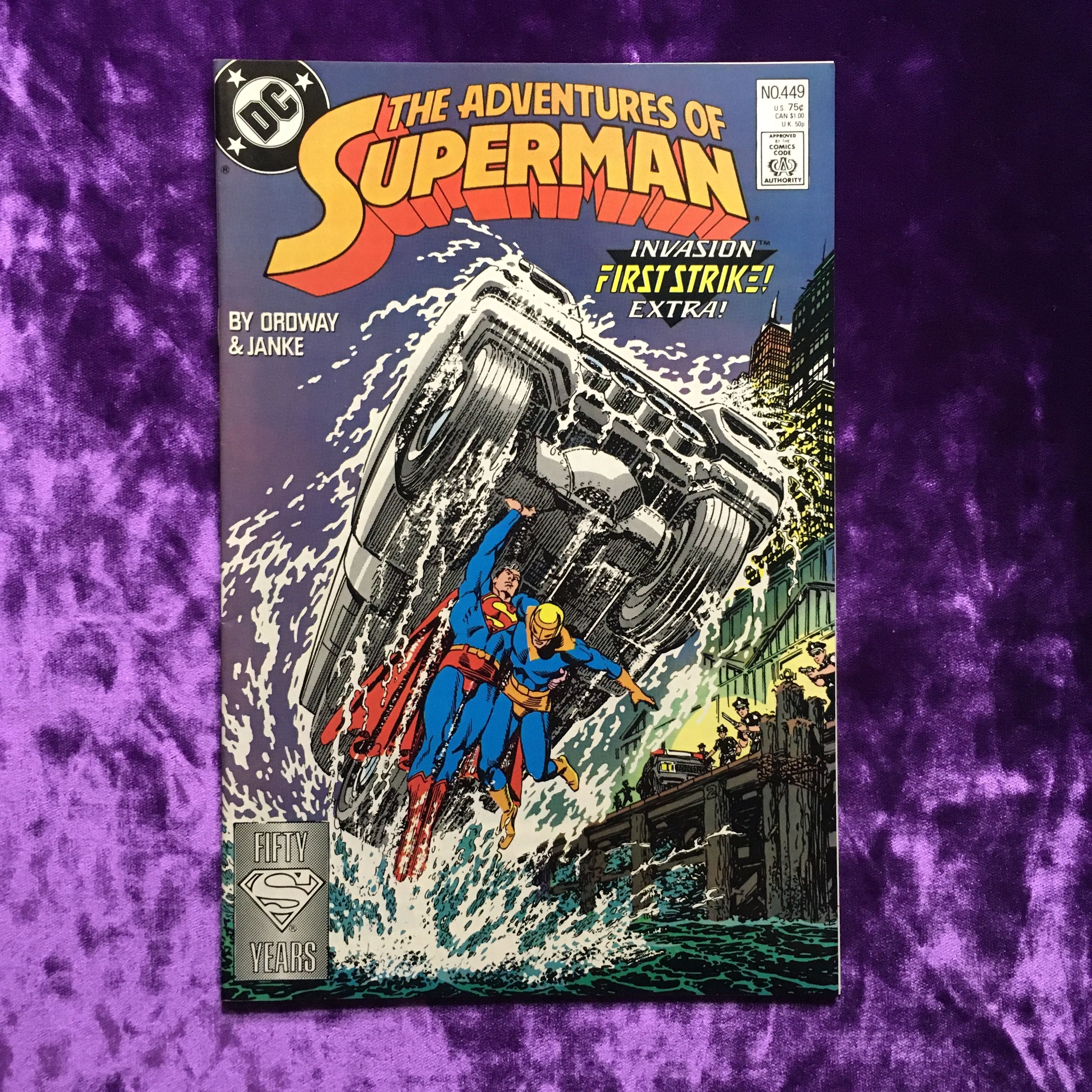 Adventures of Superman. Search. Vol. 1 #449 DEC 1988. Оригинальный комикс на английском языке